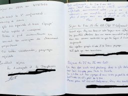Photos du livre d'or