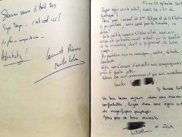 Photos du livre d'or