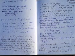 Photos du livre d'or