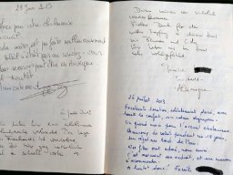 Photos du livre d'or